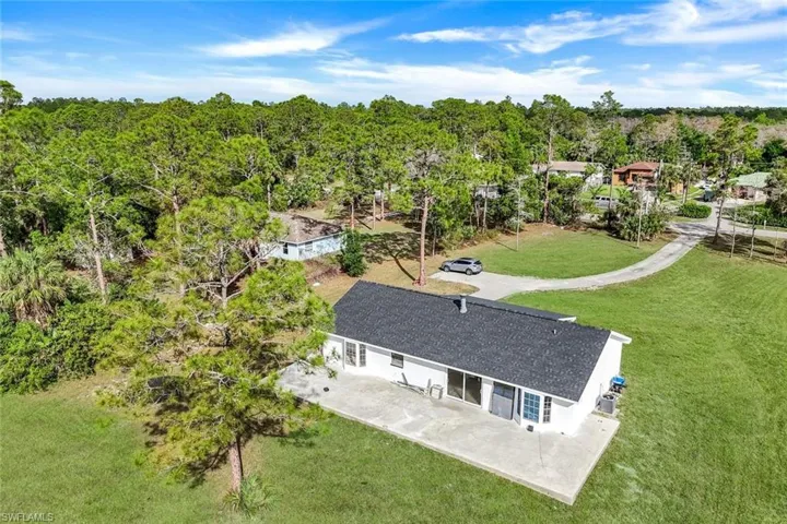 Birds eye view of property
