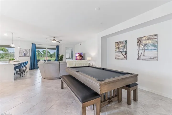 Pool table doubles as a dining table