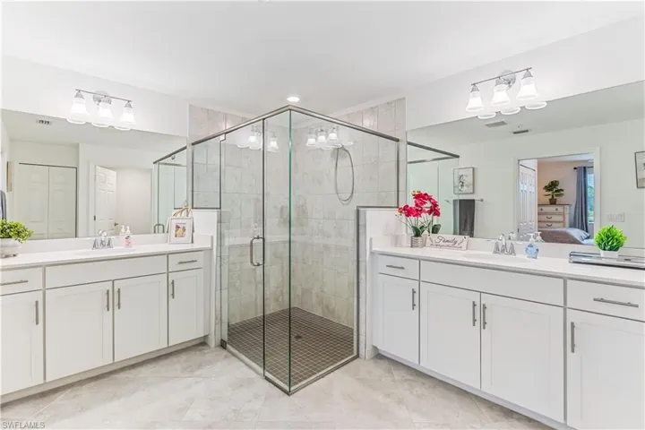 Dual Vanities, Huge walk-in shower