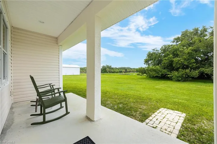 View of patio