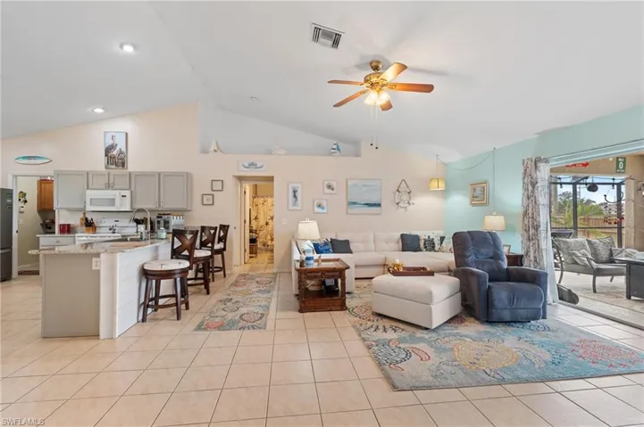 Open concept living area