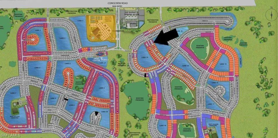 Site map: Lot 1597 - Lake view! Room for pool.