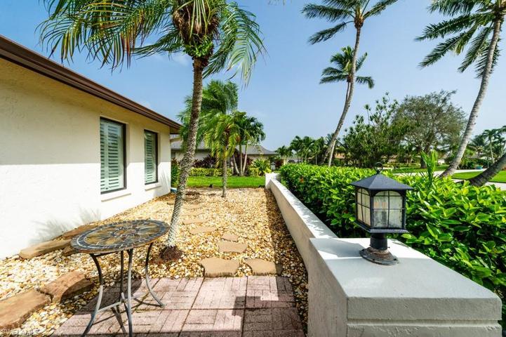 Courtyard in front of house