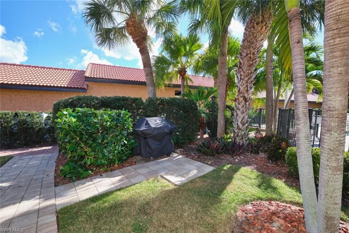 View of yard with a patio area