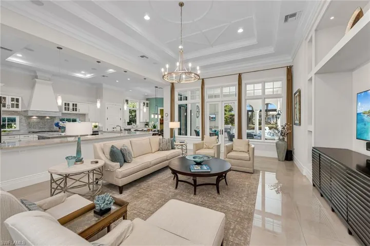 Extensive remodeling with custom additions have made this floorpan an open concept way of living.