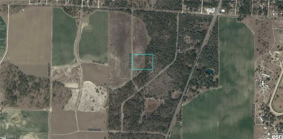Aerial Map. Depicting the property's location and surrounding land features