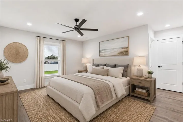 Master bedroom Virtually Staged