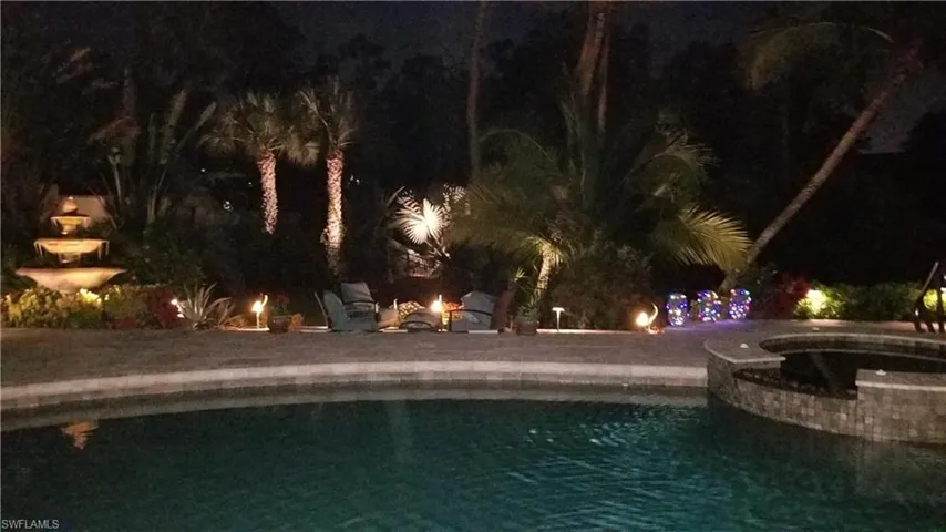 Pool at night