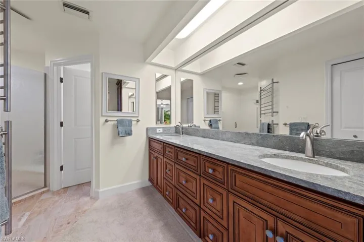 Spacious and updated master bath