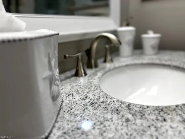 Bathroom view of vanity