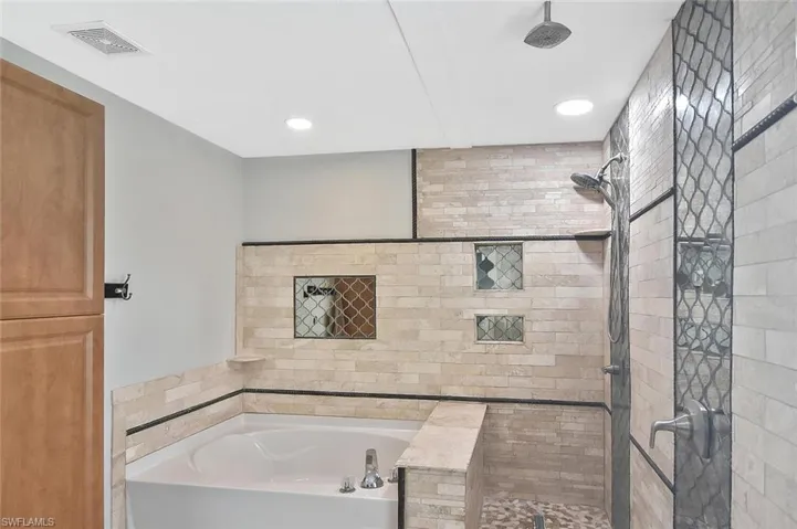 And a large soaking tub to relax away the stress of the day.