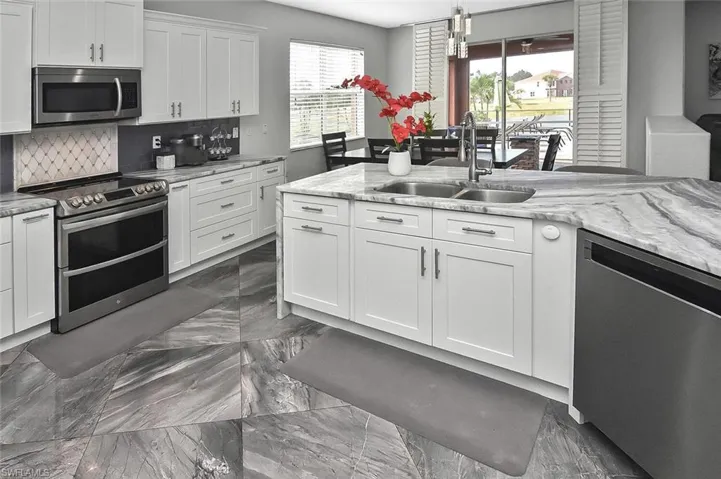 ...or pop dinner into the double-oven cooktop range...