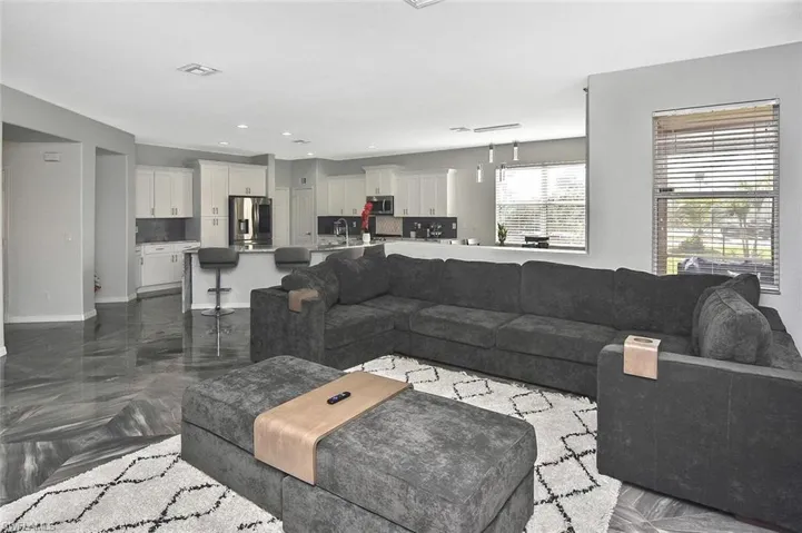 ...into the oversized Family Room...