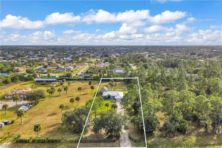 View of property location with property parcel outlined