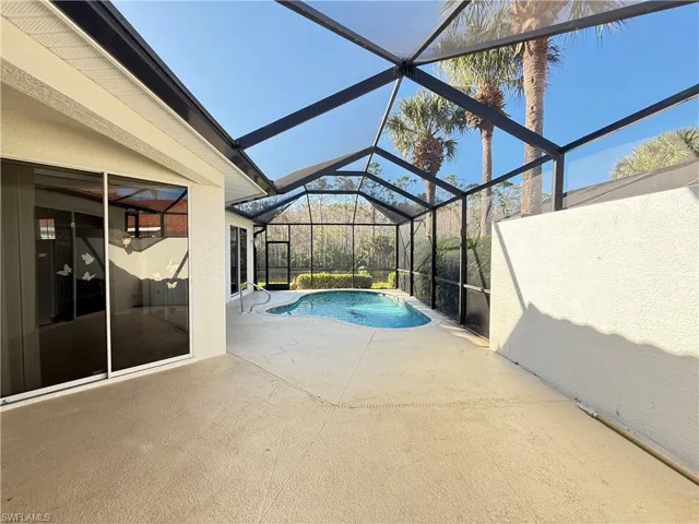 Screened in lanai with custom pool
