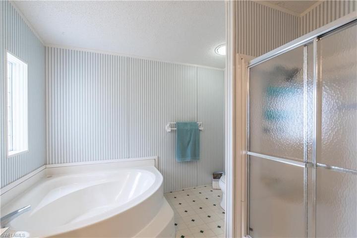 Tub and Shower view of Primary Bathroom