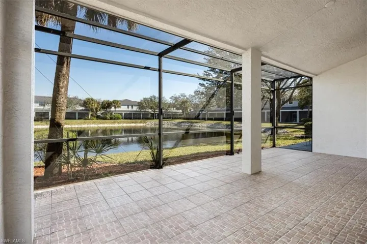 Extra large screened-in lanai.