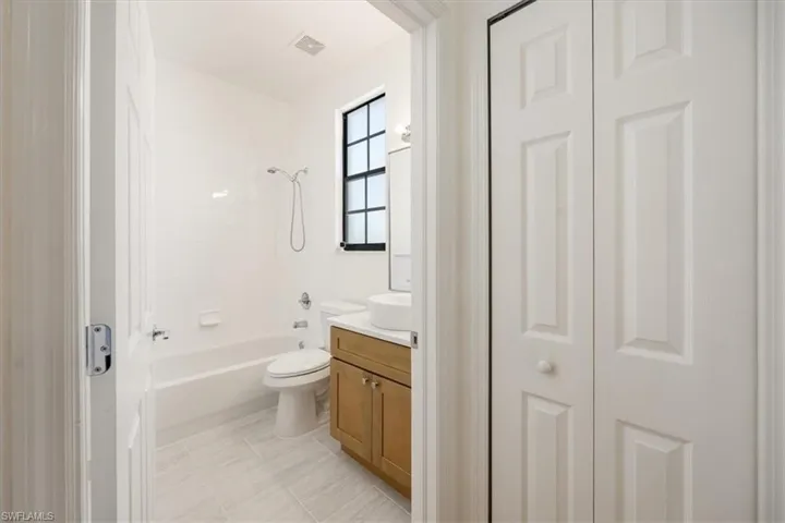 Second floor full bath.