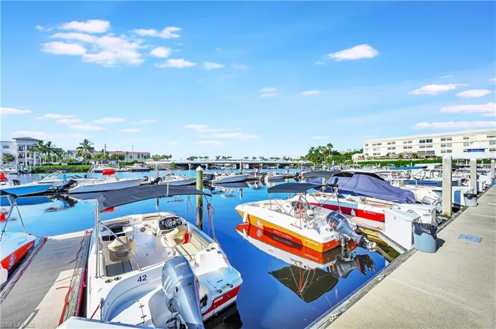 Dock featuring a water view