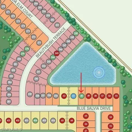 Map - Lot 60 with lake views
