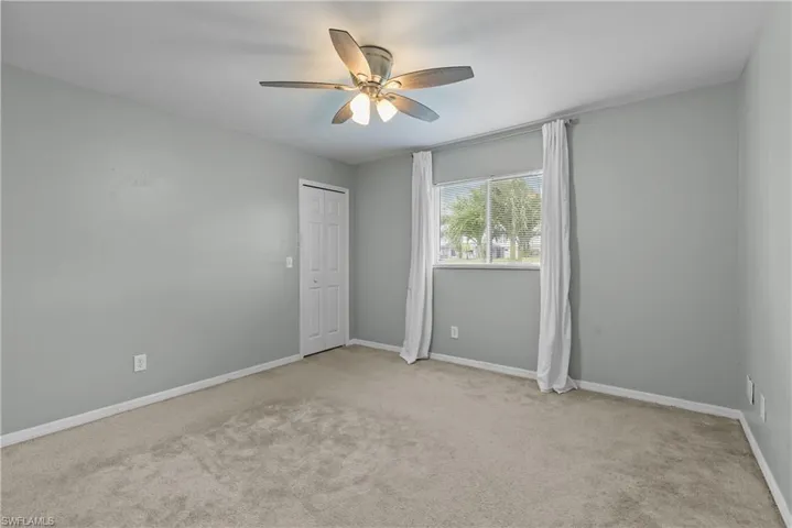 Guest room with walk-in closet