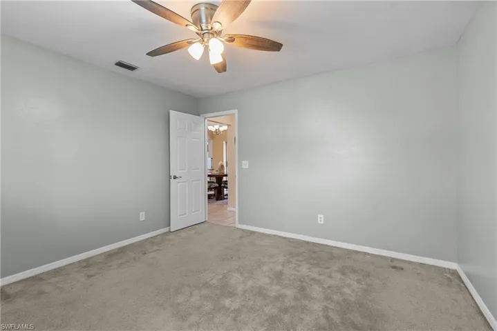 Guest room with walk-in closet
