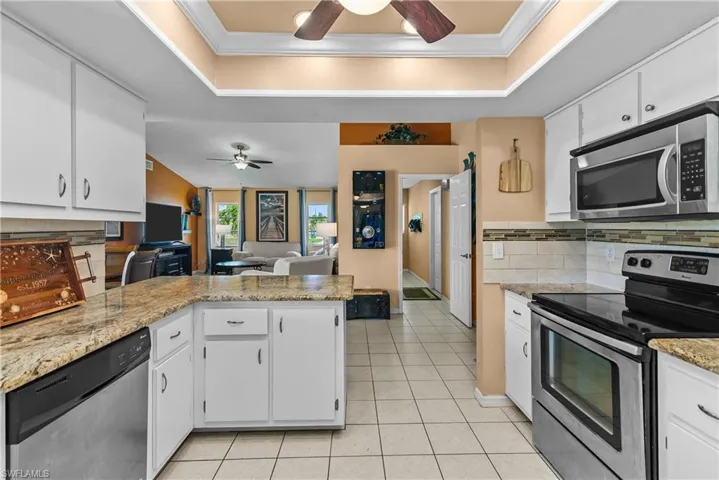 Kitchen looking toward living room