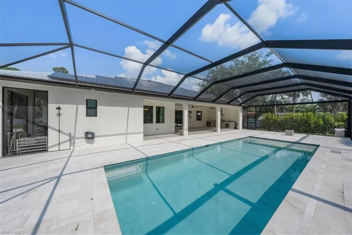 Oversized Screened Lanai and covered patio.