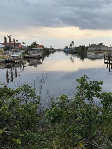 Water view featuring a boat dock