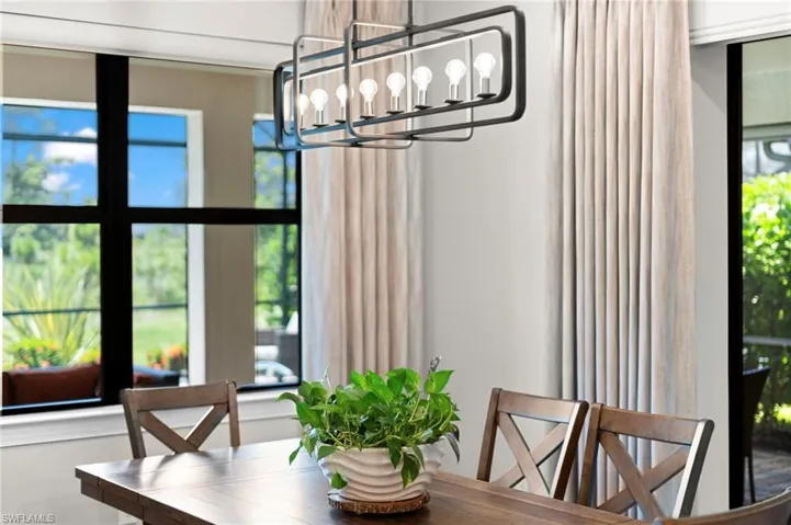 Dining room featuring a chandelier