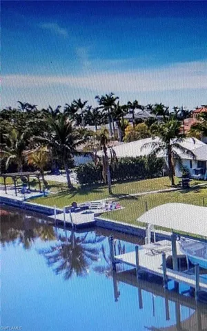 Dock with a lawn