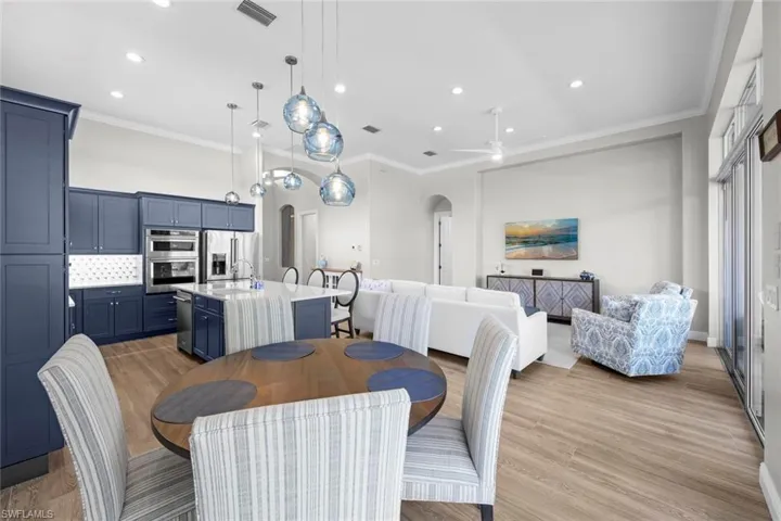 View of Great room from dining area