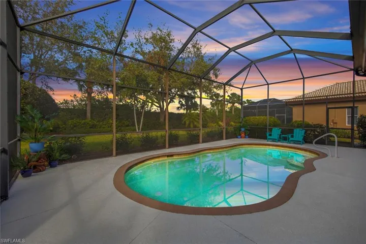 Enjoy the lanai in the evening