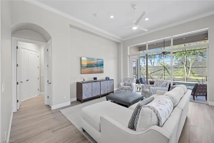 Great room, master suite through door to left