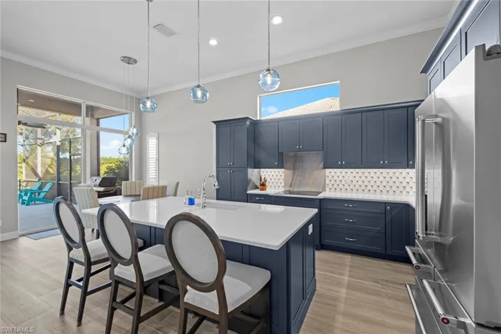 Kitchen with view of lanai