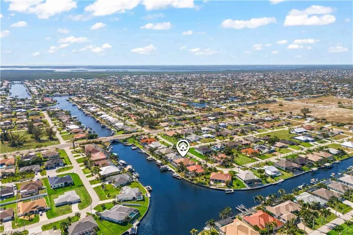 Aerial view looking out to Matlacha Pass and some of the best fishing waters in Southwest Florida!