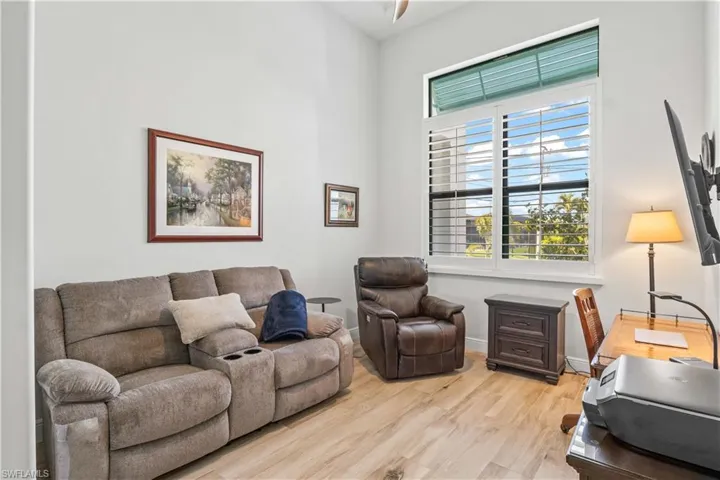 The 4th bedroom is currently being utilized as a den/office.