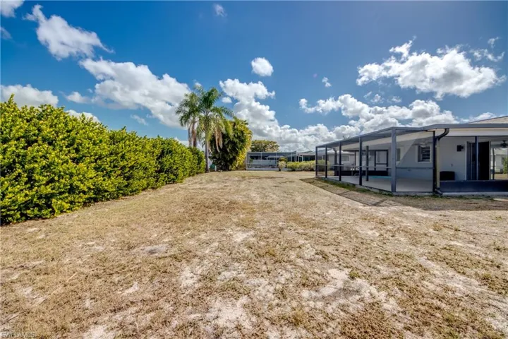 Plenty of backyard space