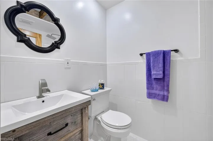 Bathroom featuring vanity