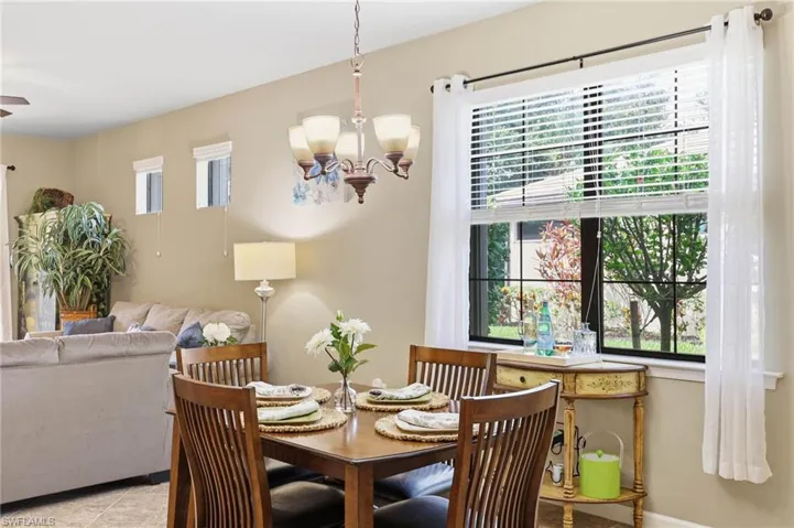 Located off the kitchen with lots of natural light flowing through