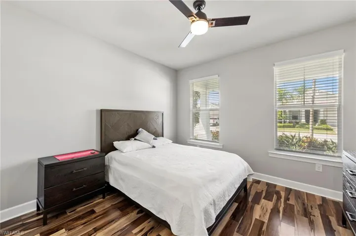 Bedroom#2, - Guest bedroom with big windows overlook the front yard.