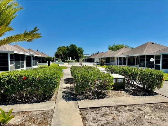 Landscaped Courtyard in the rear