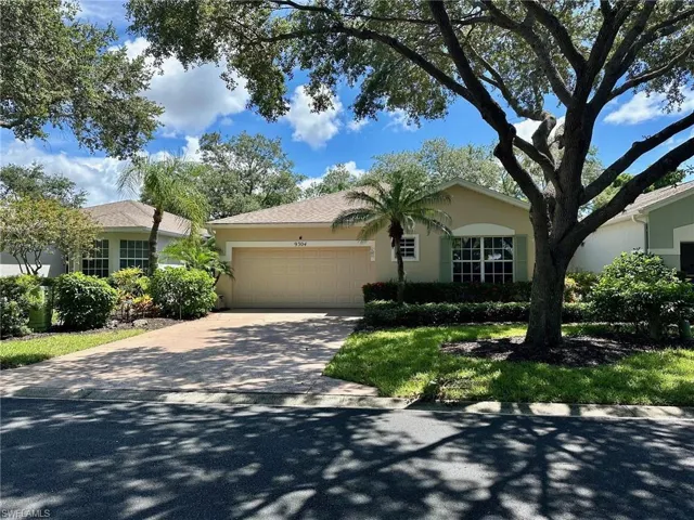 Single story home with a garage