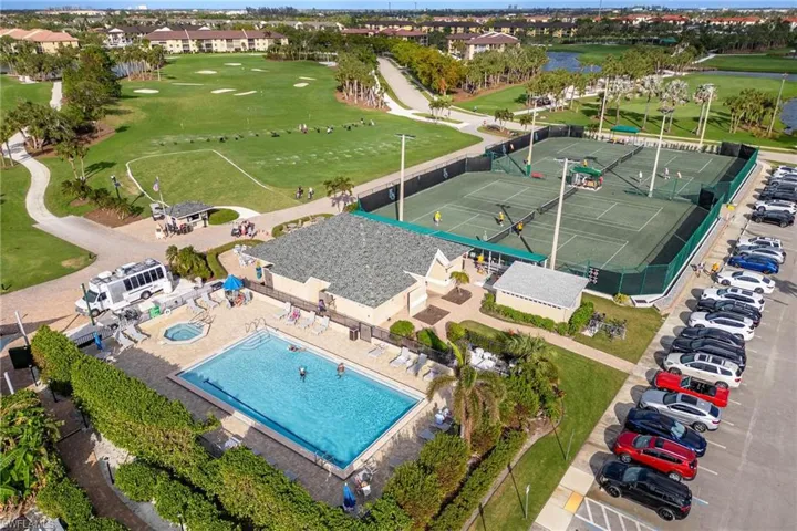 Aerial view featuring view of golf course