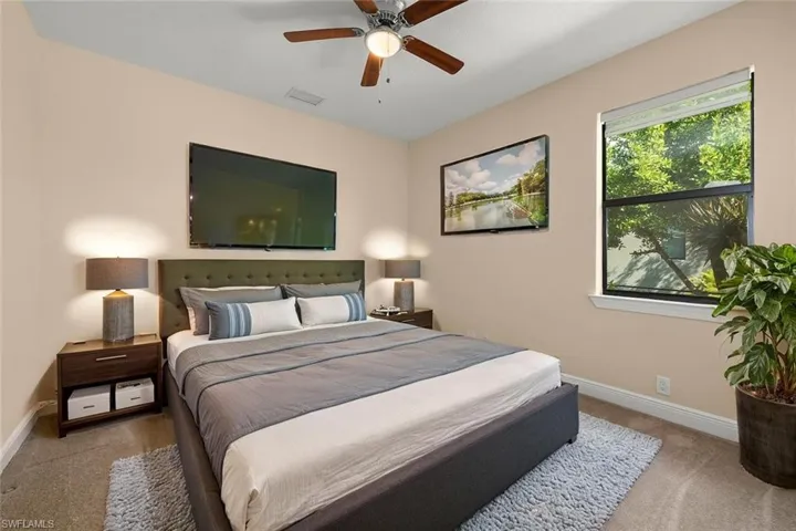 Virtually Staged Guest Bedroom