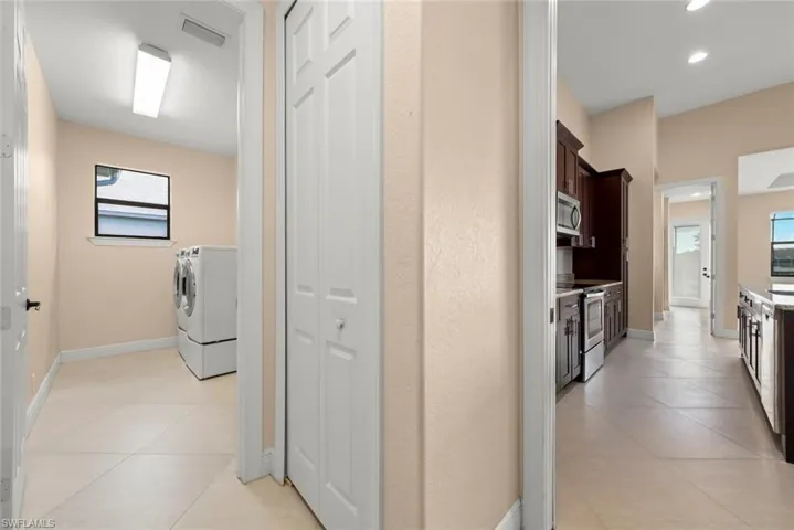 View to large Laundry Room