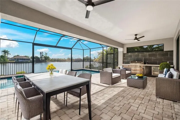 Virtually Staged lanai area