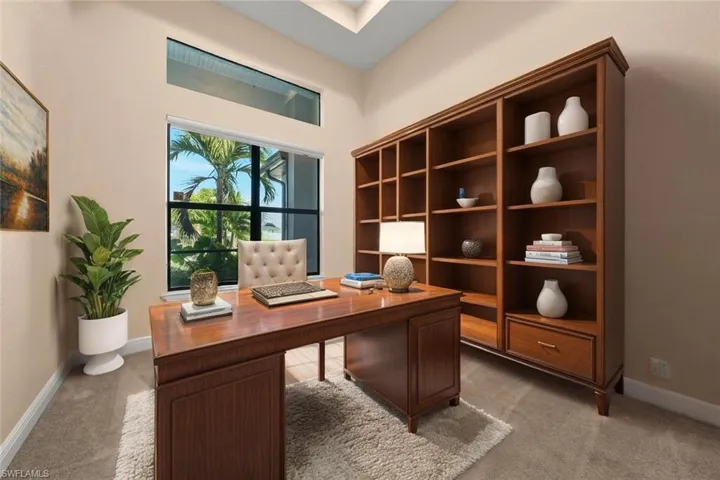 Virtually staged Office or 4th Bedroom