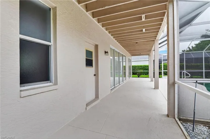 Walk way by pool