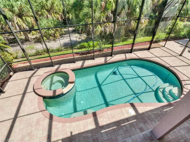 GREAT VIEW OF THE POOL AND SPA FROM THE UPPER DECK
